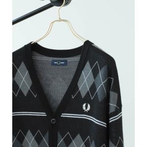 カーディガン FRED PERRY × BEAMS / 別注 ARGYLE KNIT CARDIGAN