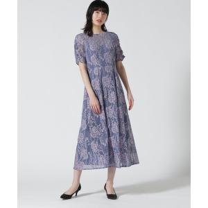 ワンピース kaene(カエン) 配色レースエプロンワンピース