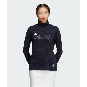 tシャツ Tシャツ レディース PLAY GREEN マイクロボーダー 長袖モックネックシャツ「adidas Golf/アディダスゴルフ」｜zozo