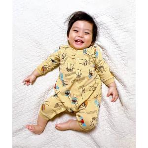 ベビー服 BRING 総柄カバーオール