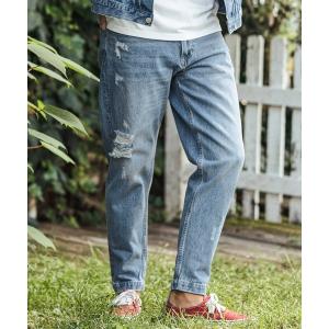 LEEダメージ加工 デニムペインターパンツワークパンツ ブルー色落ちGOOD Lee リー ビンテージ ペインターパンツ ダメージ加工 VINTAGE