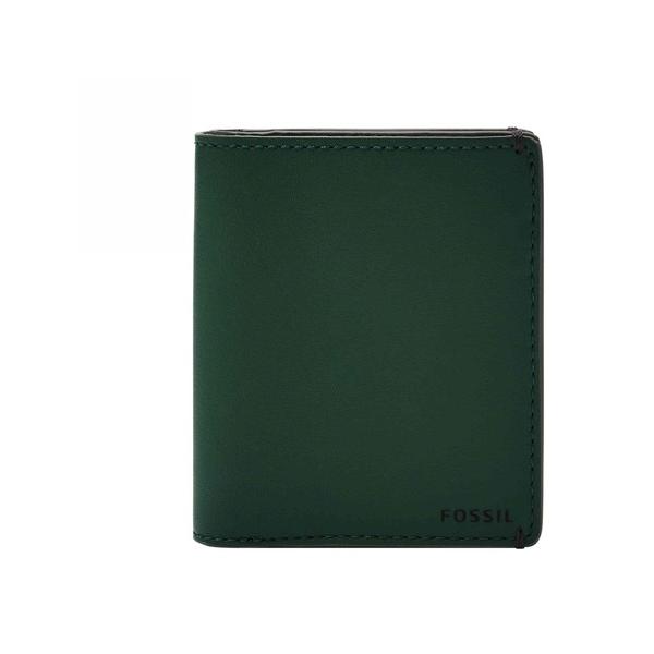 コインケース フォッシル 前ポケット財布 メンズ PU グリーン  ML4462298