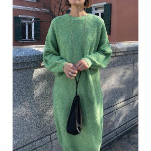 ワンピース 【Audrey and John Wad】モヘアMIXニットワンピース