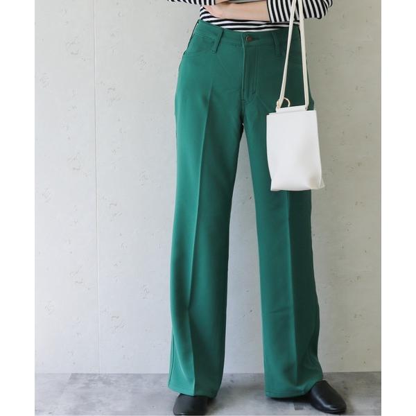 パンツ SOMETHING/サムシング　エステルストレッチフレアパンツ レディース メンズ