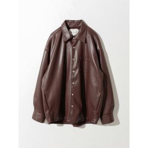 ダウンコート ダウンジャケット シンセティックレザージャケット レディース メンズ