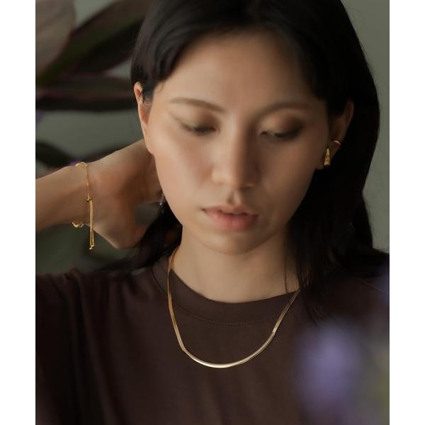 ネックレス プレートスネークネックレス レディース