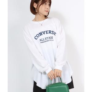 スウェット CONVERSE（コンバース）ブランドロゴプリント フットボールT/ライトスウェット