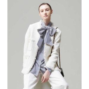 コート アウター ツイードジャケット レディース