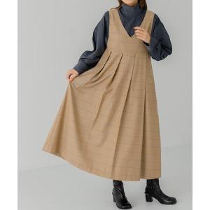 ワンピース BIGプリーツジャンパースカート