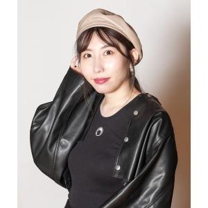 MARINE SERRE（マリーンセル） 帽子 ベレー帽 MOON LOGO FELTED WOOL