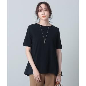 tシャツ Tシャツ コットン混 ペプラムニット＜洗える＞