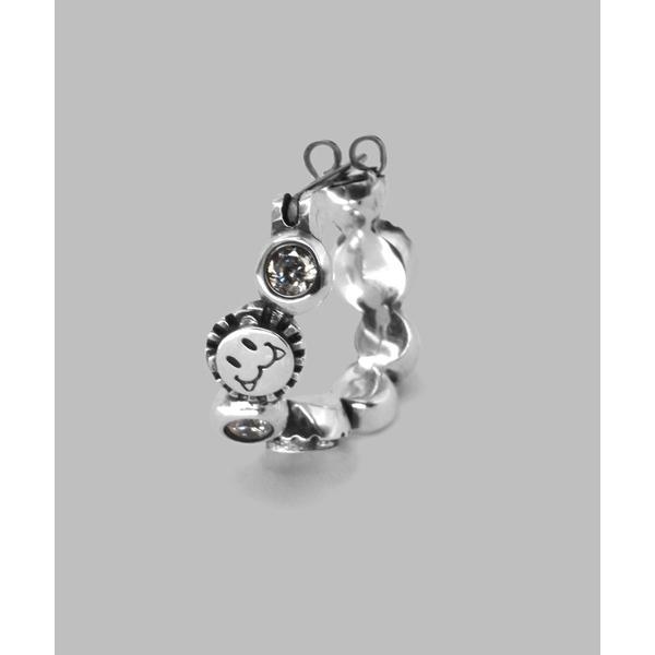 ピアス LH T.H.R LEO シャープフープピアス/クリアジルコニア/右耳用/シルバー925 メ...