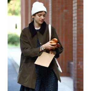 アウター ラグランスリーブ 襟コーデュロイ オーバーハンティングジャケット