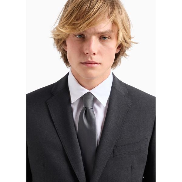 ネクタイ 「エンポリオ アルマーニ」ネクタイ ピュアシルク製 オットマン風