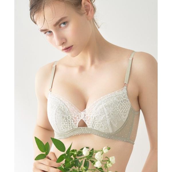 ブラジャー 「LILY BROWN Lingerie」バイカラーレース/アンダードレスブラ