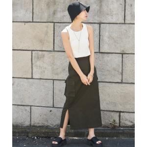 スカート ツイルカーゴナロースカート / サイズ展開あり レディース