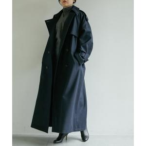 アウター 【長谷川京子さんコラボ】フランネルロングコート