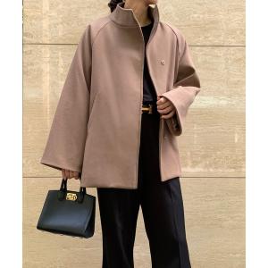 アウター スタンドカラーショートコート