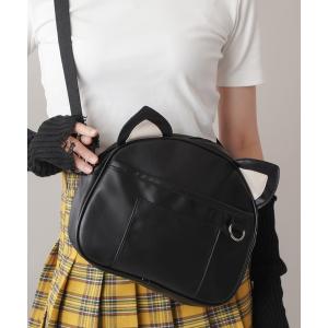 ショルダーバッグ バッグ ねこ耳デザイン フェイクレザーショルダーバッグ