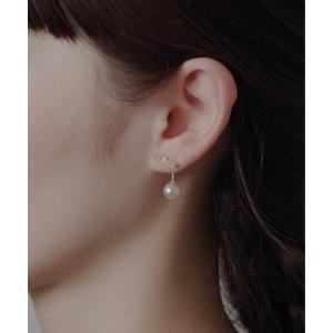 yu-ka ピアス : クロスピアス バイカラー（ゴールド×シルバー