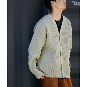 カーディガン FREAK'S STORE/フリークスストア 畔編み Vネックニット