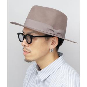 帽子 ハット ワイド フラットブリム フェルト 中折れハット（つば広） メンズ レディース