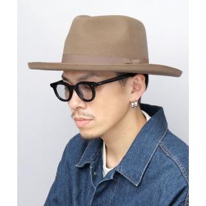 帽子 ハット フラット ブリムアップ ロング 中折れハット