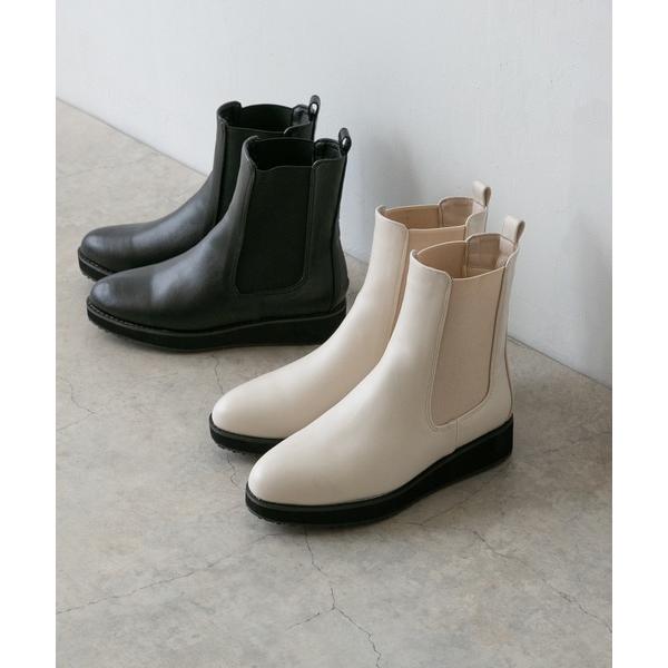 ブーツ ボリュームソール サイドゴアブーツ レディース