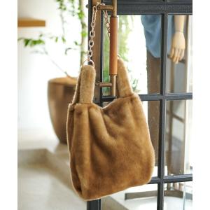 ショルダーバッグ バッグ 【a point】フェイクファーバッグ