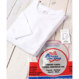 tシャツ JEMORGAN ワッフル/フライス 長袖 クルーネック ロンT（パック入） メンズ レディース