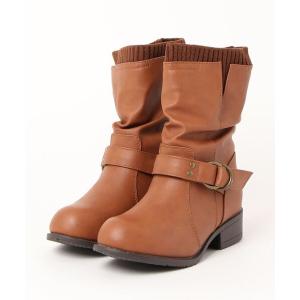 ブーツ BCC リブニット ベルト使いブーツ