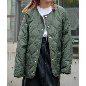 ジャケット ノーカラージャケット GLOSTER別注 ミリタリーライナージャケット