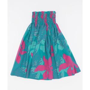 スカート 「Maunaloa」シングルパウ73cm丈 グリーン系 マカナオブオーキッド