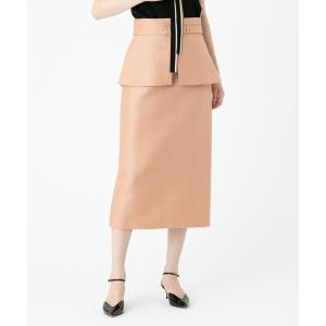 スカート レディース 「LOULOU WILLOUGHBY」 ペプラム付きタイトスカートの商品画像