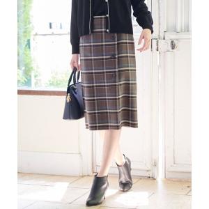 スカート 「美人百花10月号掲載」2WAYリバーシブルラップ スカート