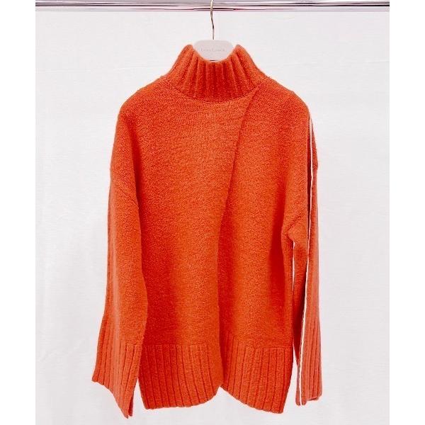 ニット セーター Turtle Neck Slit Knit Tops（タートルネックスリットニット...