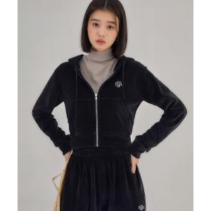 パーカー AGEM/9 × .kom 「muah muah/ムーアムーア」 POINT VELVET TRAINING HOOD ZIPUP/ポイントベの商品画像