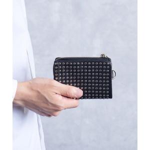 メンズ 財布 PATRICK STEPHAN パトリックステファン / Leather micro wallet 'all-studs' 2 オールス｜zozo