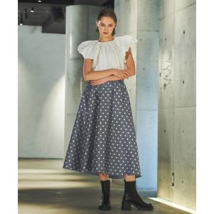 ELFRANK 【VERY 1月号掲載】ブロックチェック起毛ロングフレアスカート ELFRANK スカート 「VERY 1月号掲載」ブロックチェック起毛ロング