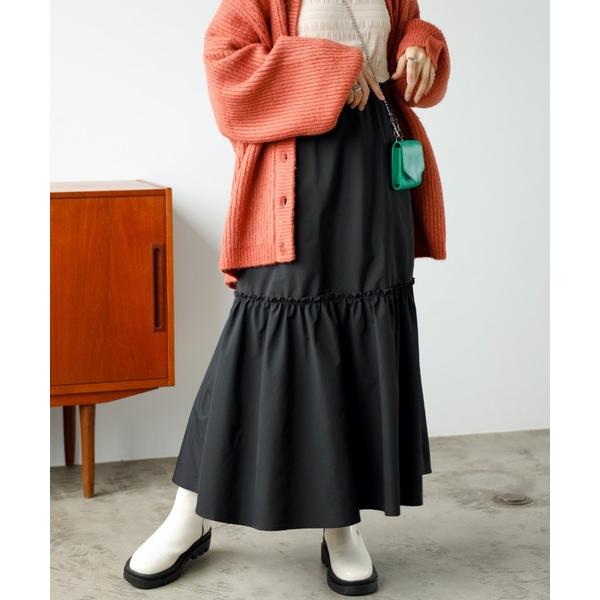 スカート ギャザーティアードスカート