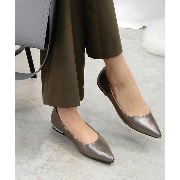 パンプス アシメカットポインテッド