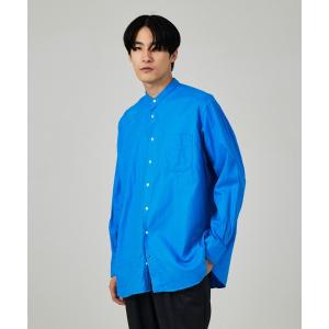 シャツ ブラウス メンズ 「Individualized shirts / インディビジュアライズドシャツ」 別注  ネル オーバーサイズ バンドカラ｜ZOZOTOWN Yahoo!店