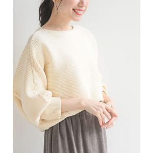 ニット セーター ドルマンリブニットプルオーバー レディース