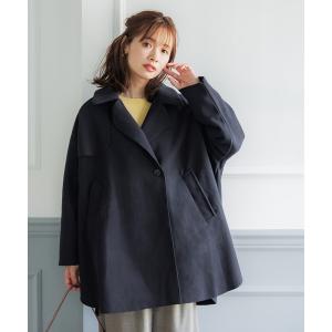 コート ピーコート 洗えるアウター！フレアスリットコート