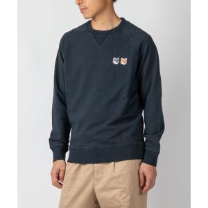 スウェット MAISON KITSUNE DOUBLE FOX HEAD PATCH CLASSIC SWEATSHIRT メゾン キツネ ダブル フ