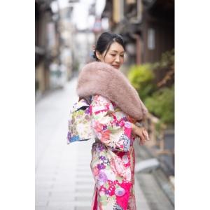 ストール マフラー フォックス調ショール 振袖 成人式 結婚式 レディース