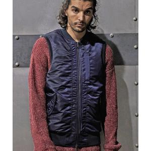 ダウンベスト ベスト ヘビーナイロンツイルベスト/THERMOLITEサーモライト メンズ