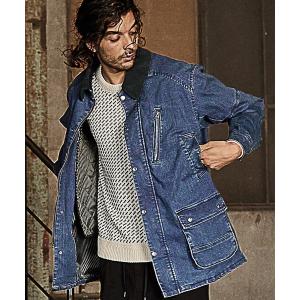 デニムジャケット gジャン 「Safari12月号掲載」着脱ライナー付きワークデニムブルゾン「セットアップ対応」 メンズ