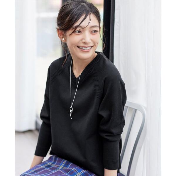 ニット セーター 「安田美沙子さん着用・選べる2type」ラグランニットトップス レディース