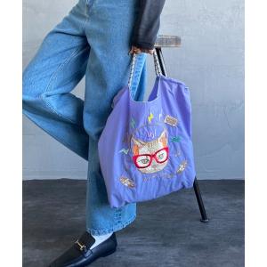 トートバッグ バッグ レディース 「BALL＆CHAIN/ボールアンドチェーン」 DJ CAT 刺繍デザインナイロントートバッグ